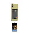 ieg™ iPhone 11 Kılıf Doruk Klasik Koleksiyonu - Siyah Buffer Hayalet Cam Ekran Koruyucu