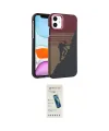 ieg™ iPhone 11 Kılıf Doruk Serisi - Şeffaf Pasifik Cam Ekran Koruyucu