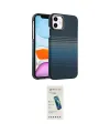 ieg™ iPhone 11 Kılıf Doruk Serisi - Şeffaf Pasifik Cam Ekran Koruyucu