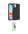 ieg™ iPhone 11 Kılıf Doruk Serisi - Şeffaf Pasifik Cam Ekran Koruyucu