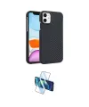 ieg™ iPhone 11 Kılıf Doruk Serisi - Siyah 3D Antistatik Seramik Nano Ekran Koruyucu