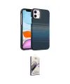 ieg™ iPhone 11 Kılıf Doruk Serisi - Siyah Bilvis 3D Mat Cam Ekran Koruyucu