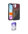 ieg™ iPhone 11 Kılıf Doruk Serisi - Siyah Bilvis 5in1 3D Magic Cam Ekran Koruyucu