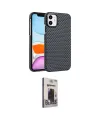 ieg™ iPhone 11 Kılıf Doruk Serisi - Siyah Bilvis Hayalet Cam Ekran Koruyucu