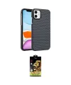 ieg™ iPhone 11 Kılıf Doruk Serisi - Siyah Buffer Cam Ekran Koruyucu