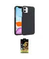 ieg™ iPhone 11 Kılıf Doruk Serisi - Siyah Buffer Cam Ekran Koruyucu