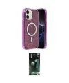 ieg™ iPhone 11 Kılıf Eksen Çizgi - Şeffaf 360 Full Body Arka Koruyucu