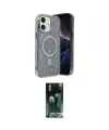 ieg™ iPhone 11 Kılıf Eksen Çizgi - Şeffaf 360 Full Body Arka Koruyucu