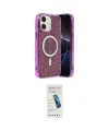 ieg™ iPhone 11 Kılıf Eksen Çizgi - Şeffaf Pasifik Cam Ekran Koruyucu