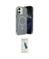 ieg™ iPhone 11 Kılıf Eksen Çizgi - Şeffaf Pasifik Cam Ekran Koruyucu