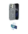 ieg™ iPhone 11 Kılıf Eksen Çizgi - Siyah 3D Antistatik Cam Ekran Koruyucu