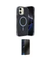 ieg™ iPhone 11 Kılıf Eksen Çizgi - Siyah 3D Antistatik Hayalet Cam Ekran Koruyucu