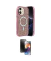 ieg™ iPhone 11 Kılıf Eksen Çizgi - Siyah 3D Antistatik Mat Seramik Nano Ekran Koruyucu