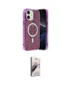 ieg™ iPhone 11 Kılıf Eksen Çizgi - Siyah Bilvis 3D Mat Cam Ekran Koruyucu