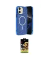 ieg™ iPhone 11 Kılıf Eksen Çizgi - Siyah Buffer Cam Ekran Koruyucu