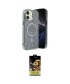 ieg™ iPhone 11 Kılıf Eksen Çizgi - Siyah Buffer Cam Ekran Koruyucu