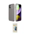 ieg™ iPhone 11 Kılıf Eksen Form Prime - Siyah 6D Mat Seramik Hayalet Nano Ekran Koruyucu