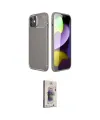 ieg™ iPhone 11 Kılıf Eksen Form Prime - Siyah Bilvis 3D Cam Ekran Koruyucu
