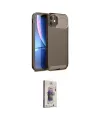 ieg™ iPhone 11 Kılıf Eksen Form Prime - Siyah Bilvis 3D Cam Ekran Koruyucu