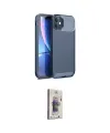 ieg™ iPhone 11 Kılıf Eksen Form Prime - Siyah Bilvis 3D Cam Ekran Koruyucu