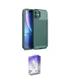 ieg™ iPhone 11 Kılıf Eksen Form Prime - Siyah Bilvis 5in1 3D Magic Cam Ekran Koruyucu