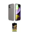 ieg™ iPhone 11 Kılıf Eksen Form Prime - Siyah Buffer Cam Ekran Koruyucu