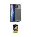 ieg™ iPhone 11 Kılıf Eksen Form Prime - Siyah Buffer Cam Ekran Koruyucu