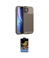 ieg™ iPhone 11 Kılıf Eksen Form Prime - Siyah Buffer Hayalet Cam Ekran Koruyucu