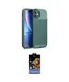 ieg™ iPhone 11 Kılıf Eksen Form Prime - Siyah Buffer Hayalet Cam Ekran Koruyucu