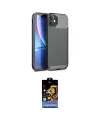 ieg™ iPhone 11 Kılıf Eksen Form Prime - Siyah Buffer Hayalet Cam Ekran Koruyucu