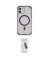 ieg™ iPhone 11 Kılıf Eksen Klasik Koleksiyonu - Şeffaf Pasifik Cam Ekran Koruyucu