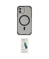 ieg™ iPhone 11 Kılıf Eksen Klasik Koleksiyonu - Şeffaf Pasifik Cam Ekran Koruyucu