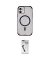 ieg™ iPhone 11 Kılıf Eksen Klasik Koleksiyonu - Şeffaf Uv Polymer Nano Ekran Koruyucu