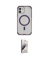 ieg™ iPhone 11 Kılıf Eksen Klasik Koleksiyonu - Siyah Bilvis 3D Mat Cam Ekran Koruyucu