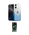 ieg™ iPhone 11 Kılıf Eksen Minimal Özel Seri - Şeffaf 360 Full Body Arka Koruyucu