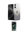 ieg™ iPhone 11 Kılıf Eksen Minimal Özel Seri - Şeffaf 360 Full Body Arka Koruyucu