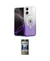 ieg™ iPhone 11 Kılıf Eksen Minimal Özel Seri - Siyah 34D Hayalet Izgaralı Cam