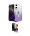 ieg™ iPhone 11 Kılıf Eksen Minimal Özel Seri - Siyah 3D Antistatik Mat Seramik Nano Ekran Koruyucu