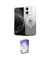ieg™ iPhone 11 Kılıf Eksen Minimal Özel Seri - Siyah Bilvis 5in1 3D Magic Cam Ekran Koruyucu