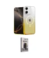 ieg™ iPhone 11 Kılıf Eksen Minimal Özel Seri - Siyah Bilvis Hayalet Cam Ekran Koruyucu