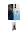 ieg™ iPhone 11 Kılıf Eksen Minimal Özel Seri - Siyah Bilvis Hayalet Cam Ekran Koruyucu