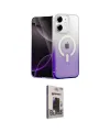 ieg™ iPhone 11 Kılıf Eksen Minimal Özel Seri - Siyah Bilvis Hayalet Cam Ekran Koruyucu