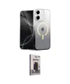 ieg™ iPhone 11 Kılıf Eksen Minimal Özel Seri - Siyah Bilvis Hayalet Cam Ekran Koruyucu