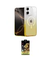 ieg™ iPhone 11 Kılıf Eksen Minimal Özel Seri - Siyah Buffer Cam Ekran Koruyucu