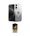 ieg™ iPhone 11 Kılıf Eksen Minimal Özel Seri - Siyah Buffer Cam Ekran Koruyucu