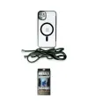 ieg™ iPhone 11 Kılıf Eksen Özel Seri - Siyah 34D Hayalet Izgaralı Cam