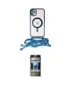 ieg™ iPhone 11 Kılıf Eksen Özel Seri - Siyah 34D Hayalet Izgaralı Cam