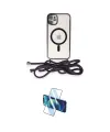 ieg™ iPhone 11 Kılıf Eksen Özel Seri - Siyah 3D Antistatik Cam Ekran Koruyucu