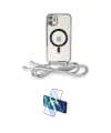 ieg™ iPhone 11 Kılıf Eksen Özel Seri - Siyah 3D Antistatik Cam Ekran Koruyucu