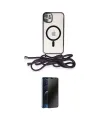 ieg™ iPhone 11 Kılıf Eksen Özel Seri - Siyah 3D Antistatik Hayalet Cam Ekran Koruyucu